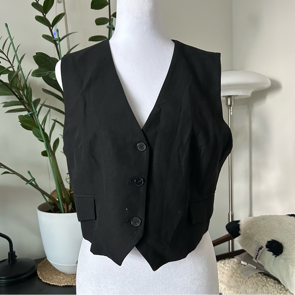 NWT--Linen Blend Waistcoat
